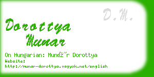 dorottya munar business card